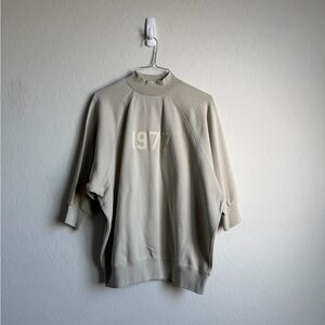 Fear Of God Essentials Wheat 3/4 Sleeve Mockneck Sz. XXS